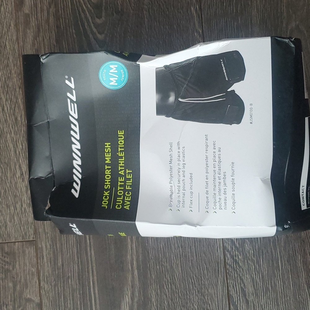 Winnwell Youth Medium Jock Shorts Mesh - Brand New with Tags - Kids